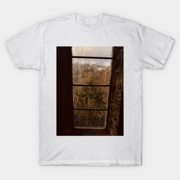 Durham Cathedral Window view T-Shirt by mywanderings